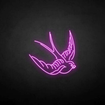 fliegende Schwalbe LED-Neonschild Wohnzimmer Café