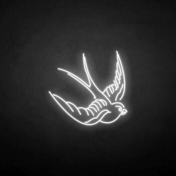 fliegende Schwalbe LED-Neonschild Wohnzimmer Café