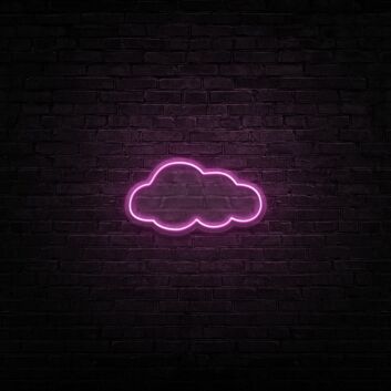 Wolke LED-Neonschild Schlafzimmer