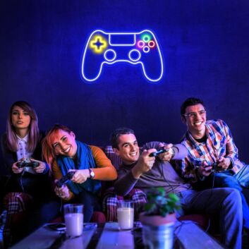 Spielcontroller LED-Neonschild für Gamingzimmer und Wohnzimmer