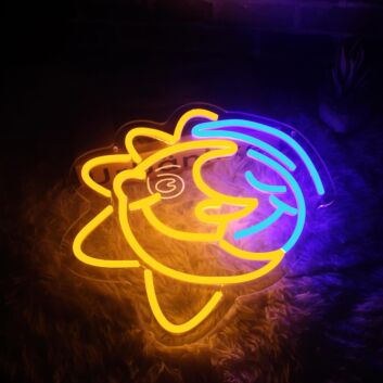 Sonne und Mond Symbol LED-Neonschild Wohnzimmer Schlafzimmer