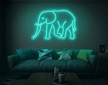 Elefant LED-Neonschild
