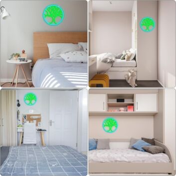 Lebensbaum Symbol LED-Neonschild für Wohnzimmer und Atelier