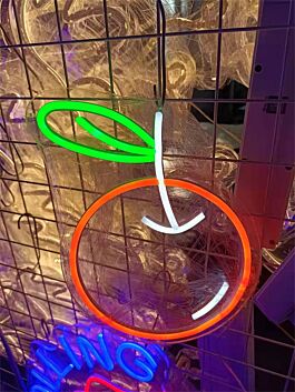 Orange mit Blatt LED-Neonschild für Küche oder Bar