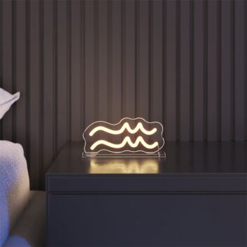 Brighten Up Bars, Weddings, and Home Spaces with the Aquarius LED Neon Sign.