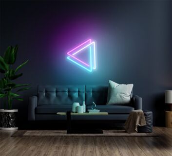 Dreieck Symbol LED-Neonschild Wohnzimmer Büro