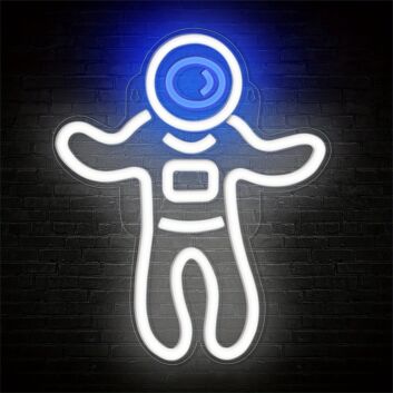 Astronaut Figur LED-Neonschild für Gamingzimmer und Bar