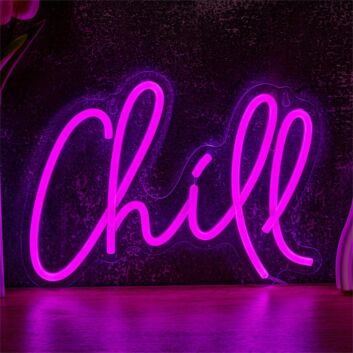 Chill LED-Neonschild Wohnzimmer Bar