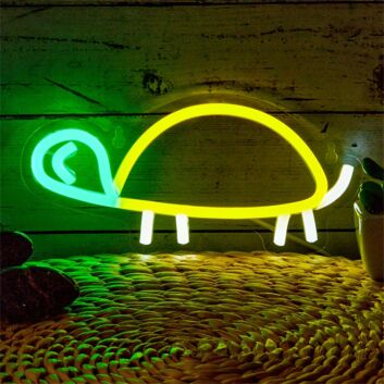 Schildkröte LED-Neonschild für Kinderzimmer und Wohnzimmer