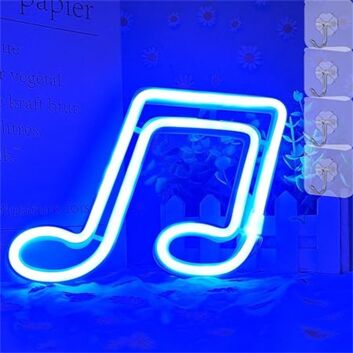 Musiknote LED-Neonschild Wohnzimmer Musikstudio