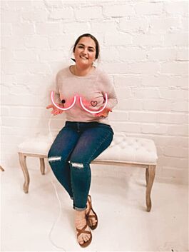 Brustsymbol mit Herz LED-Neonschild für Bar Club