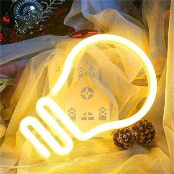 Glühbirne LED-Neonschild Wohnzimmer Büro