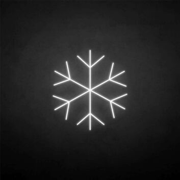 Schneeflocke LED-Neonschild Winterdekoration Wohnzimmer