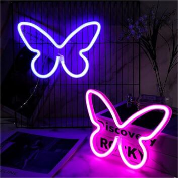 Schmetterling LED-Neonschild Wohnzimmer Schlafzimmer