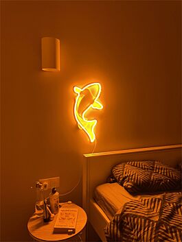 Springender Delfin LED-Neonschild Wohnzimmer Kinderzimmer
