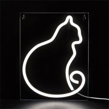 sitzende Katze Silhouette LED-Neonschild Wohnzimmer Schlafzimmer