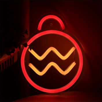 Wassermann Sternzeichen Symbol LED-Neonschild Wohnzimmer Bar