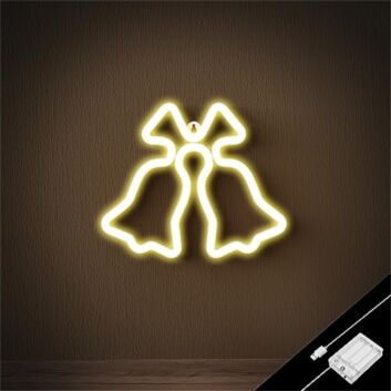 Brighten Your Festive Celebrations and Retail Display with Christmas Double Bell LED Neon Sign