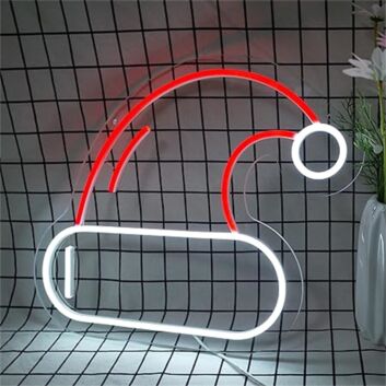 Weihnachtsmannmütze LED-Neonschild Wohnzimmer Weihnachtsdeko