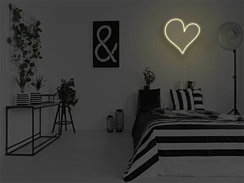 Herzsymbol LED-Neonschild für Schlafzimmer und Wohnzimmer