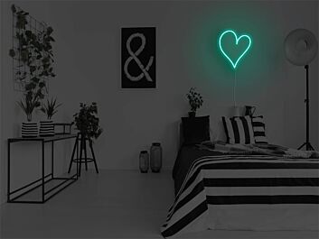 Herzsymbol LED-Neonschild für Schlafzimmer und Wohnzimmer