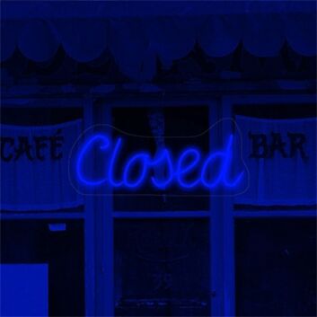 Closed LED-Neonschild für Café, Bar und Geschäft