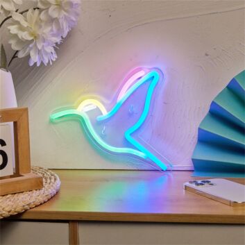 Kolibri LED-Neonschild Wohnzimmer Kinderzimmer