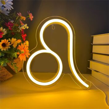 Löwe Sternzeichen Symbol LED-Neonschild Wohnzimmer Schlafzimmer