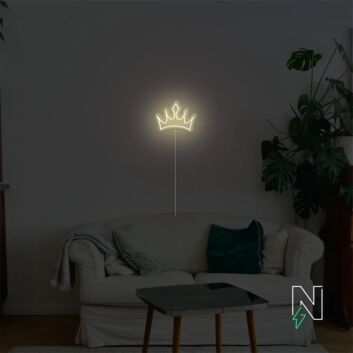 Krone LED-Neonschild für Wohnzimmer Schlafzimmer