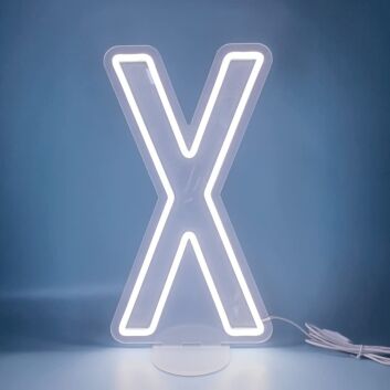 Buchstabe X LED Neonschild für Wohnzimmer und Büro