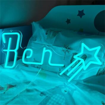 Ben LED-Neonschild für Kinderzimmer Geschenk