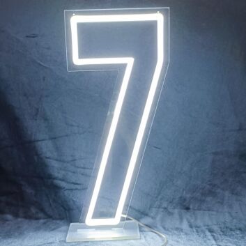 Celebrate in style: Perfect for Birthdays, Weddings, and Bar Decor with the Customized LED Neon Light Number 7 Birthday LED Neon Sign.