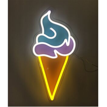 Eiswaffel LED-Neonschild für Café und Eisdiele