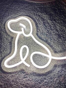 Hund Silhouette LED-Neonschild Wohnzimmer Kinderzimmer