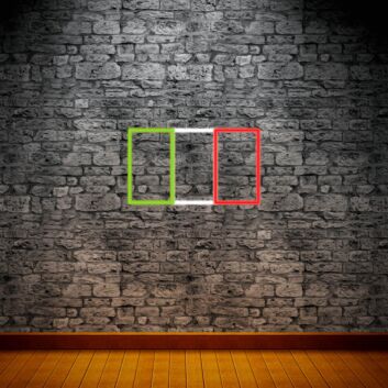 Italienische Flagge LED-Neonschild Wohnzimmer Bar