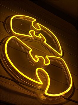 Stilisiertes Fledermaus-Symbol LED-Neonschild für Wohnzimmer oder Bar