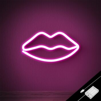 Lippen LED-Neonschild für Bar und Wohnzimmer