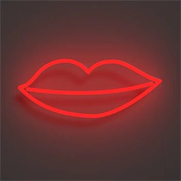 Brighten Up Your Bedroom, Bar, or Beauty Salon with the Lively Kissy Lips LED Neon Sign.