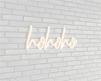 Brighten Up Your Christmas: LED Hohoho LED Neon Sign for Festive Home Decor, Office Celebrations, and Holiday Parties