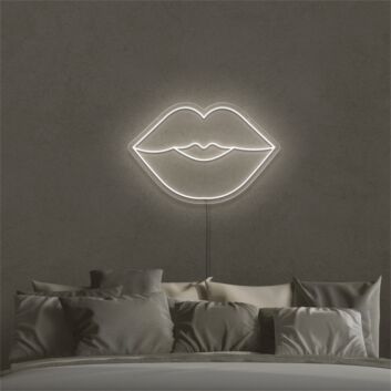 Lippenkontur LED-Neonschild Schlafzimmer Wohnzimmer