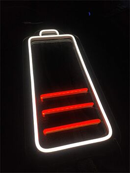 Batteriesymbol LED-Neonschild für Gaming Bar