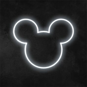 Micky-Maus-Kopfsilhouette LED-Neonschild