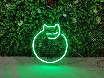 schlafende Katze LED-Neonschild Wohnzimmer Schlafzimmer