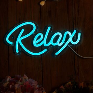 Relax LED-Neonschild Wohnzimmer Schlafzimmer