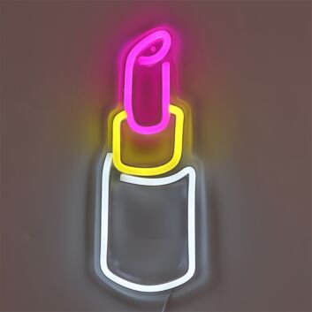 Lippenstift LED-Neonschild für Kosmetikstudio und Boutique