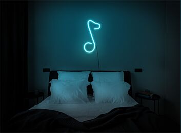 Musiknote LED-Neonschild Wohnzimmer Musikstudio
