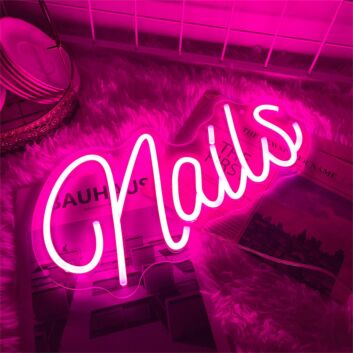 Nails LED-Neonschild für Nagelstudio Schönheitssalon