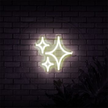 Funkelnde Sterne LED-Neonschild Wohnzimmer Schlafzimmer