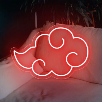 Wolke mit geschwungenen Linien LED-Neonschild Wohnzimmer Schlafzimmer