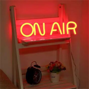 ON AIR LED-Neonschild für Studio Büro